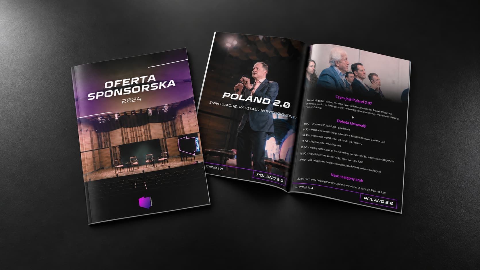 Poland 2.0. Visual identity and design applications.