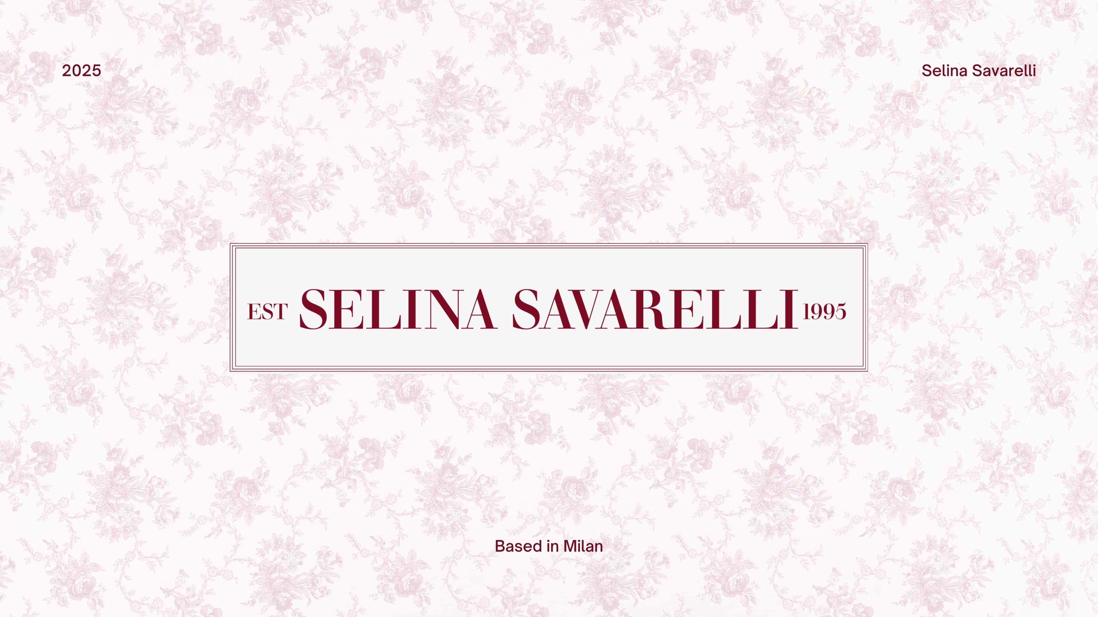 Sellina
Savarelli. Visual identity and design applications.