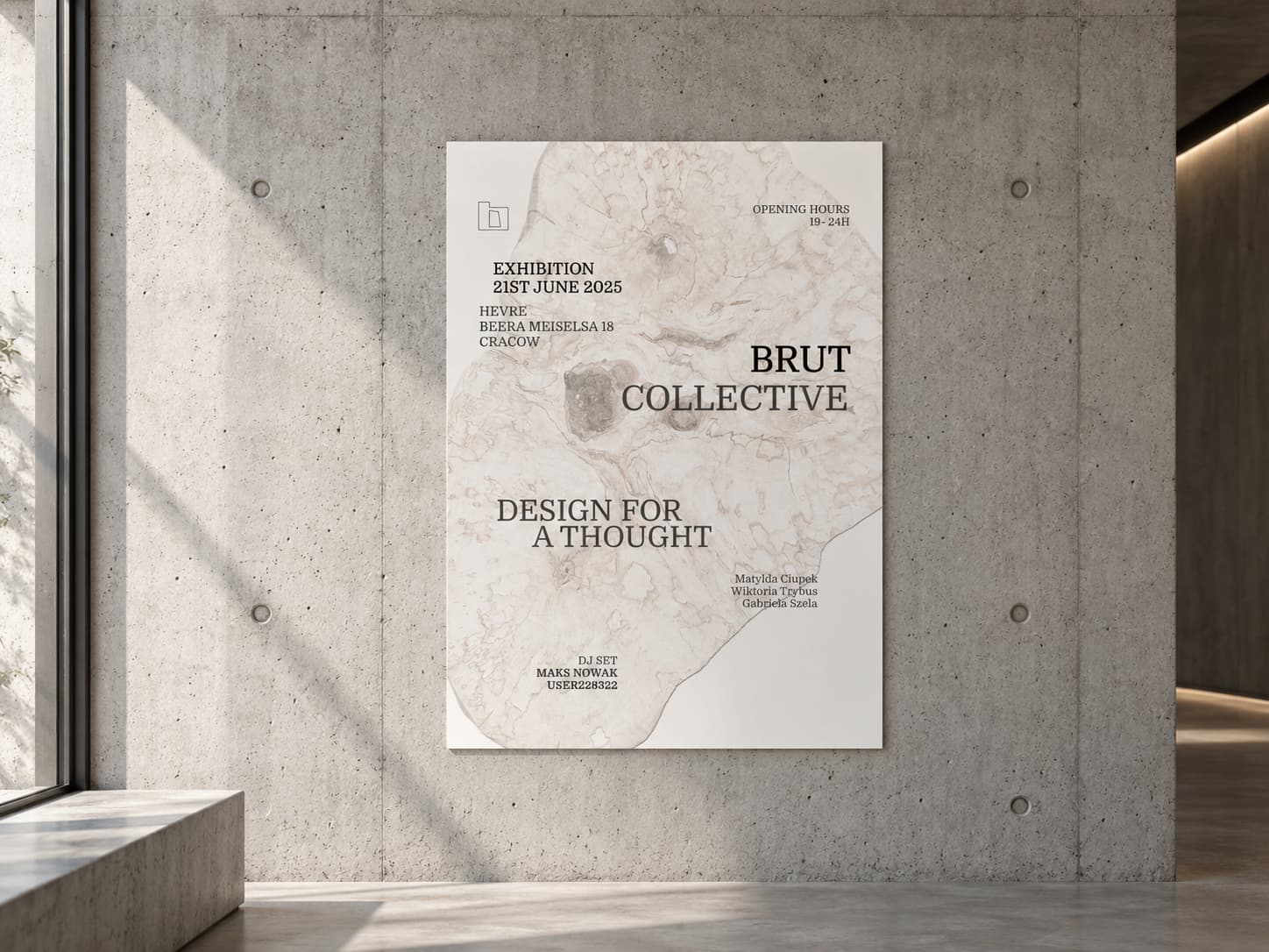 Brut Collective. Visual identity and design applications.