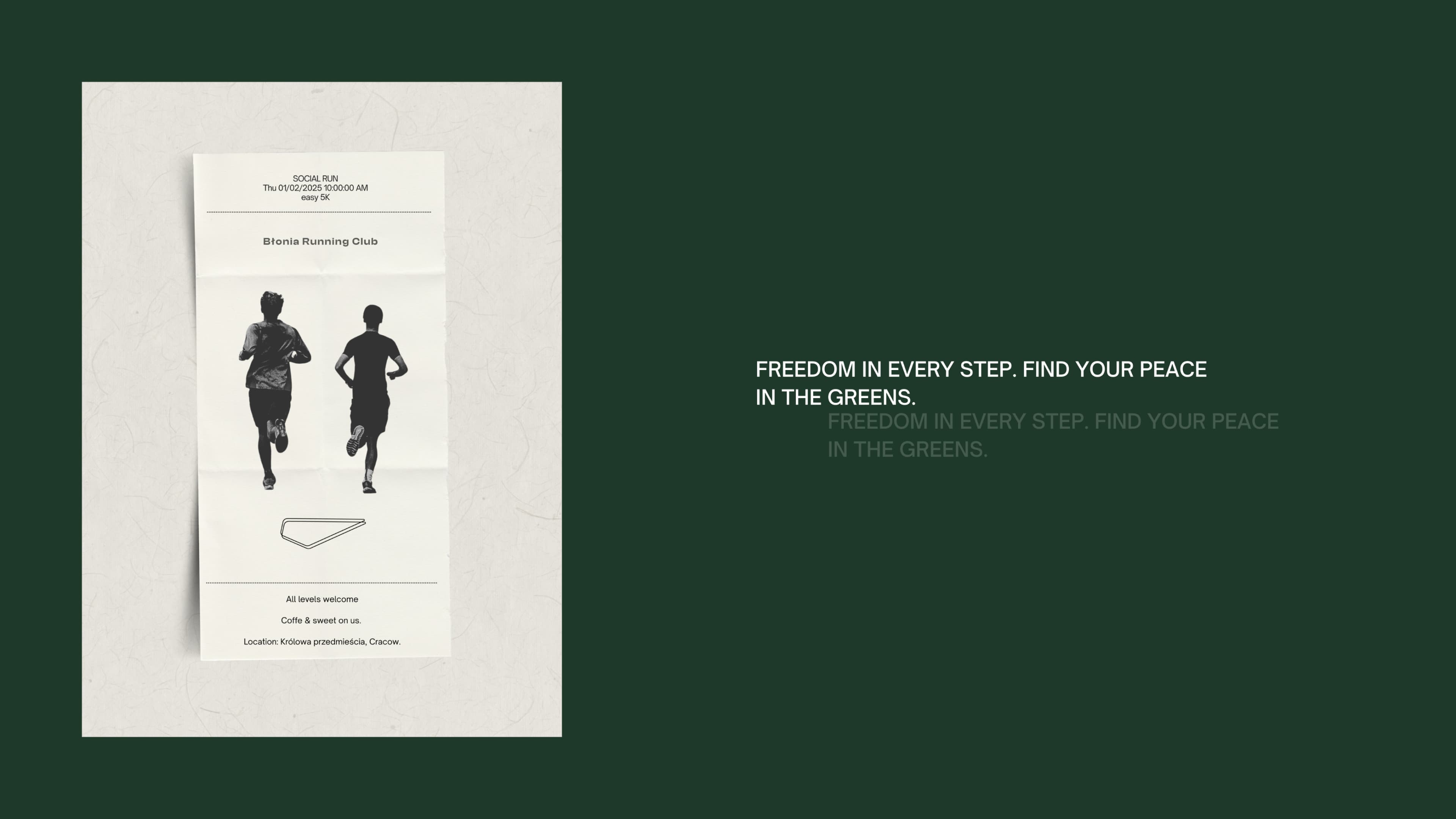 Błonia
Running Club. Visual identity and design applications.