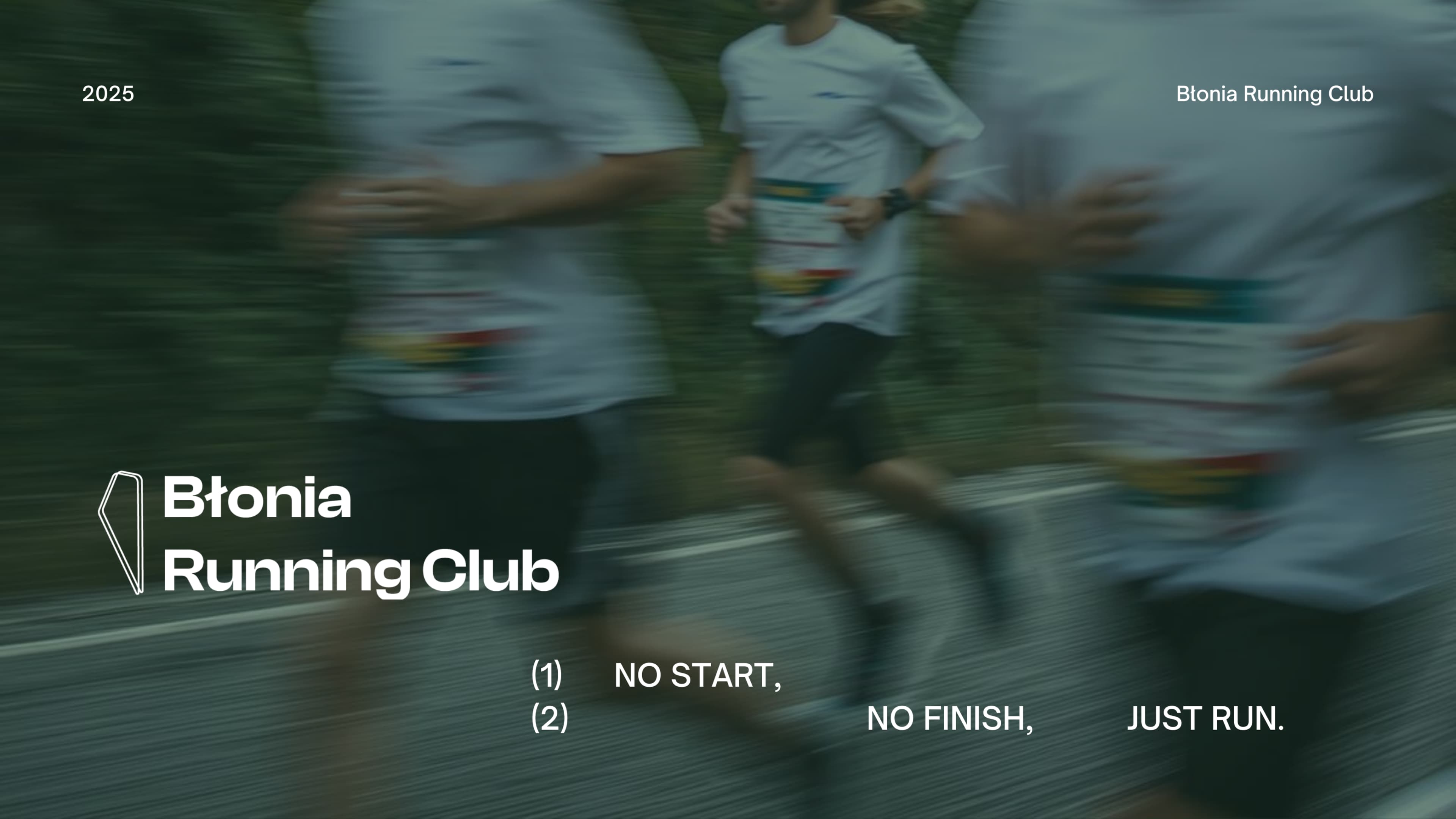 Błonia
Running Club. Visual identity and design applications.